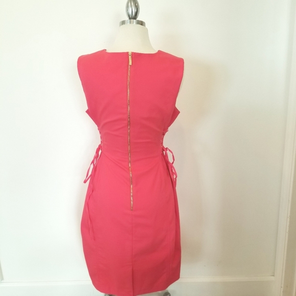 Calvin Klein Lace-Up Corset Style Sheath Dress Career Office Business Attire - Picture 3 of 13